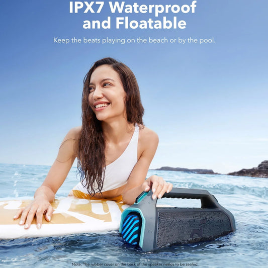 Prenosný Bluetooth reproduktor Anker SoundCore Boom 2 Plus, 140W, TWS, RGB, Vodotesný, Modrý A3134031