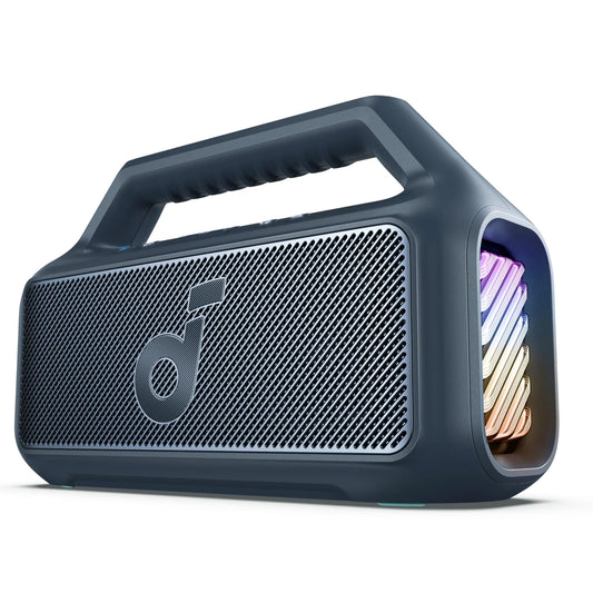 Prenosný Bluetooth reproduktor Anker SoundCore Boom 2, 80W, TWS, RGB, Vodotesný, Modrý A3138031