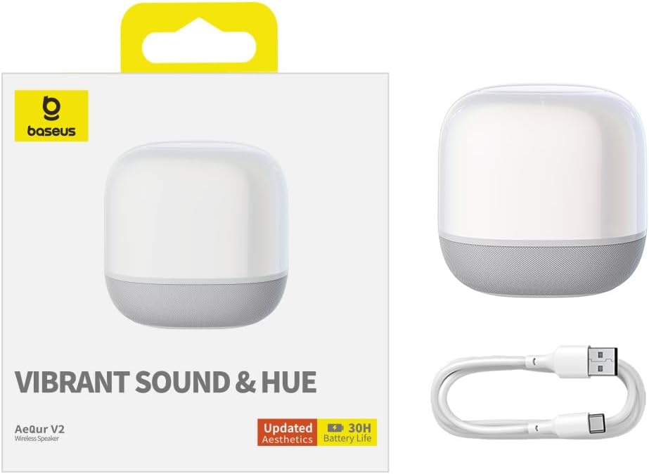 Bluetooth reproduktor Baseus AeQur V2, Biela