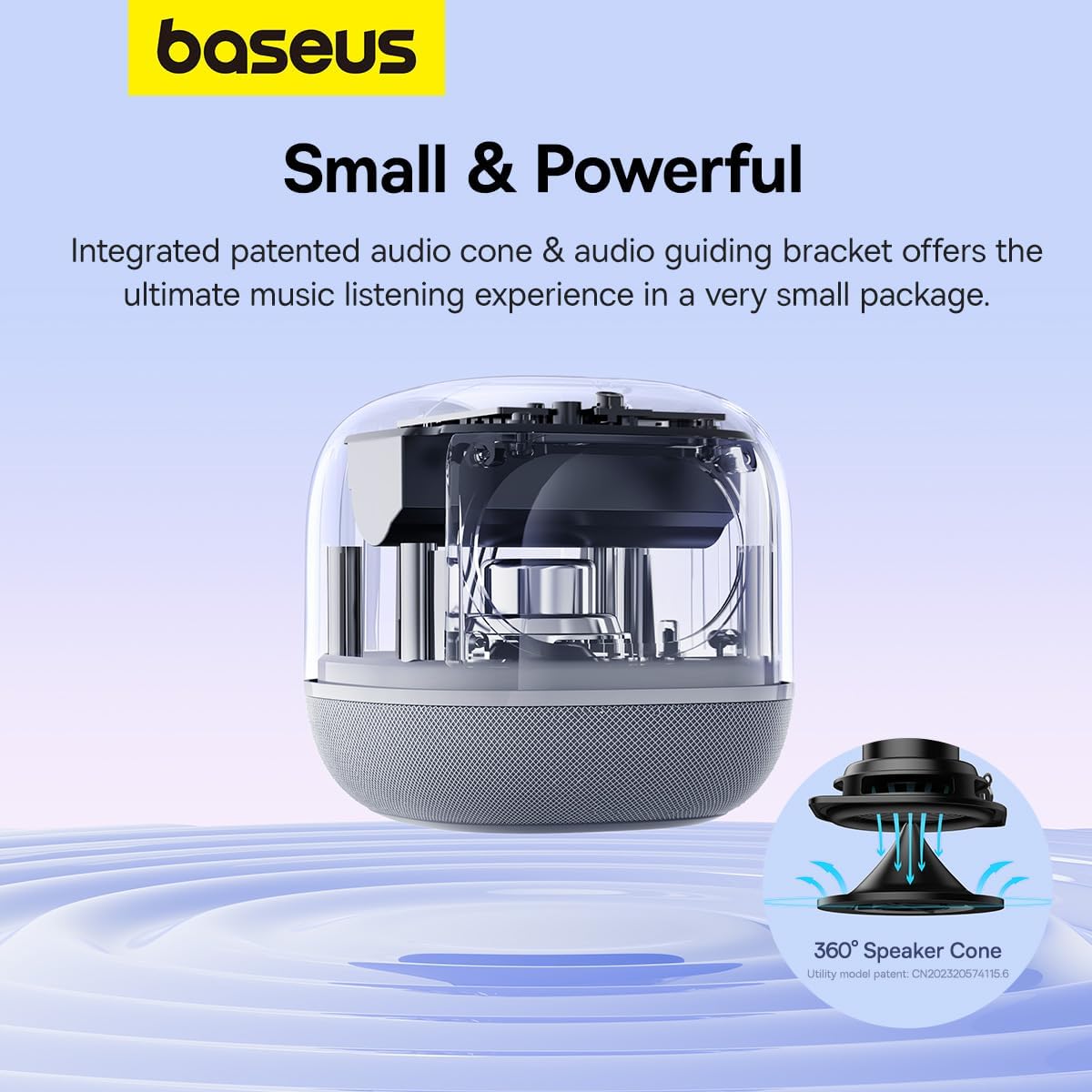 Bluetooth reproduktor Baseus AeQur V2, Biela