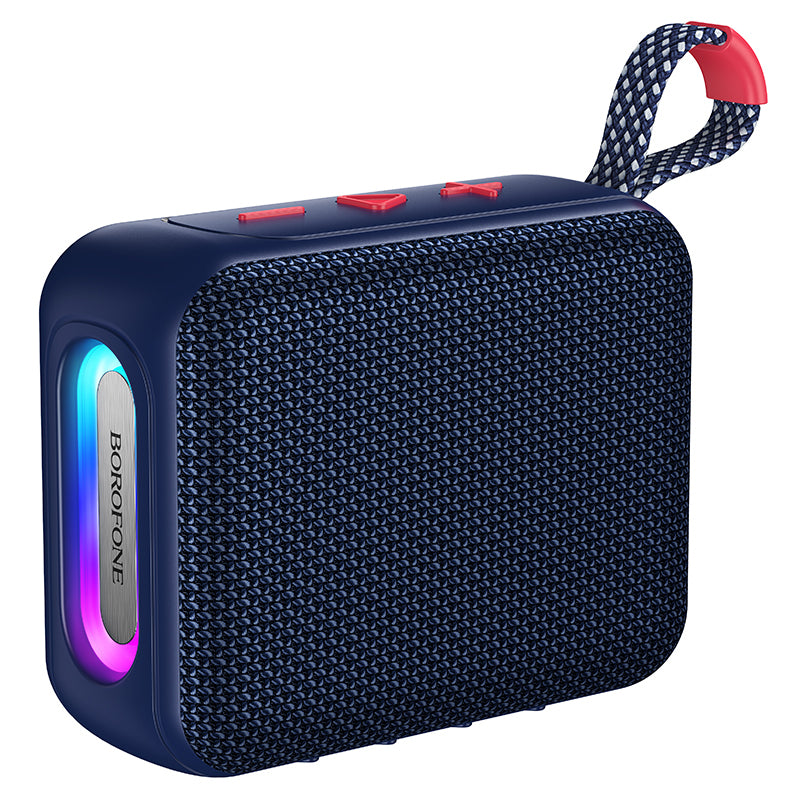 Prenosný Bluetooth reproduktor Borofone BR106 Felicitous, 8 W, TWS, RGB, tmavomodrý