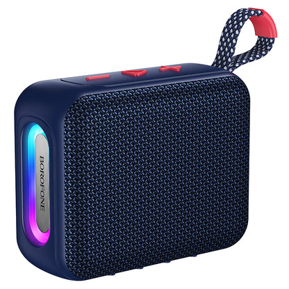 Prenosný Bluetooth reproduktor Borofone BR106 Felicitous, 8 W, TWS, RGB, tmavomodrý