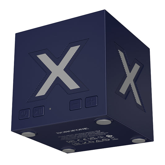 Prenosný Bluetooth reproduktor Borofone BR101 Rubik, 5W, TWS, RGB, modrý