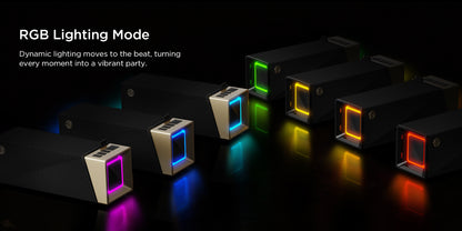 Prenosný Bluetooth reproduktor Bugani Brief TT, 60W, RGB, vodotesný, čierno-zlatý