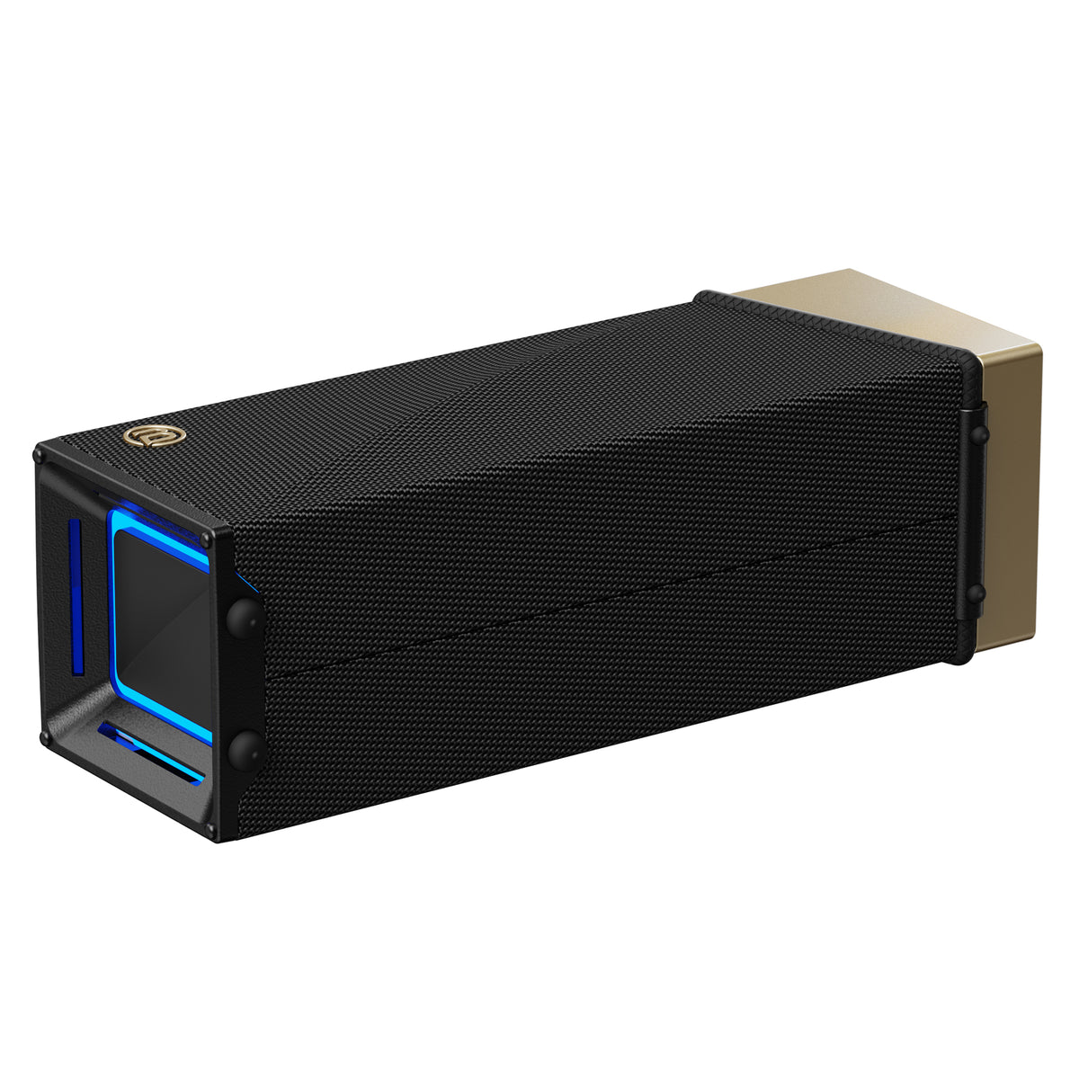 Prenosný Bluetooth reproduktor Bugani Brief TT, 60W, RGB, vodotesný, čierno-zlatý