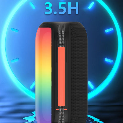 Prenosný Bluetooth reproduktor Dudao Y21, 2 x 5W, TWS, RGB, čierny