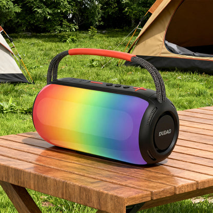 Prenosný Bluetooth reproduktor Dudao Y21, 2 x 5W, TWS, RGB, čierny