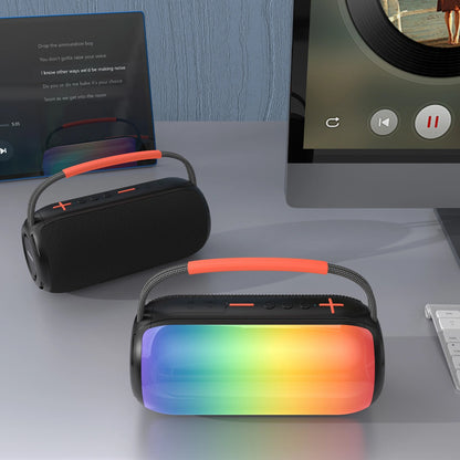 Prenosný Bluetooth reproduktor Dudao Y21, 2 x 5W, TWS, RGB, čierny