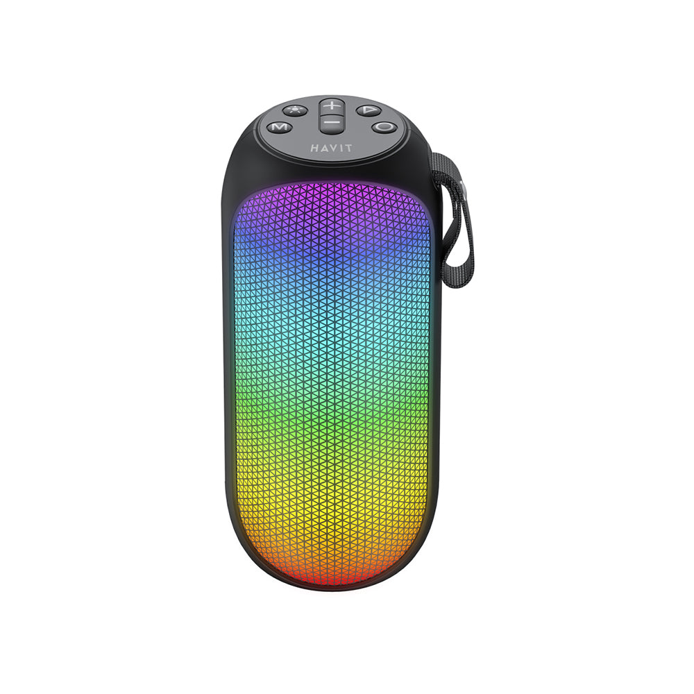 Prenosný Bluetooth reproduktor HAVIT SK808BT, 8W, RGB, Vodotesný, Čierny