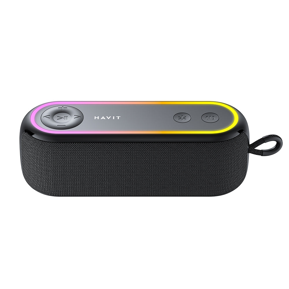Prenosný Bluetooth reproduktor HAVIT SK810BT, 7W, RGB, Vodotesný, Čierny