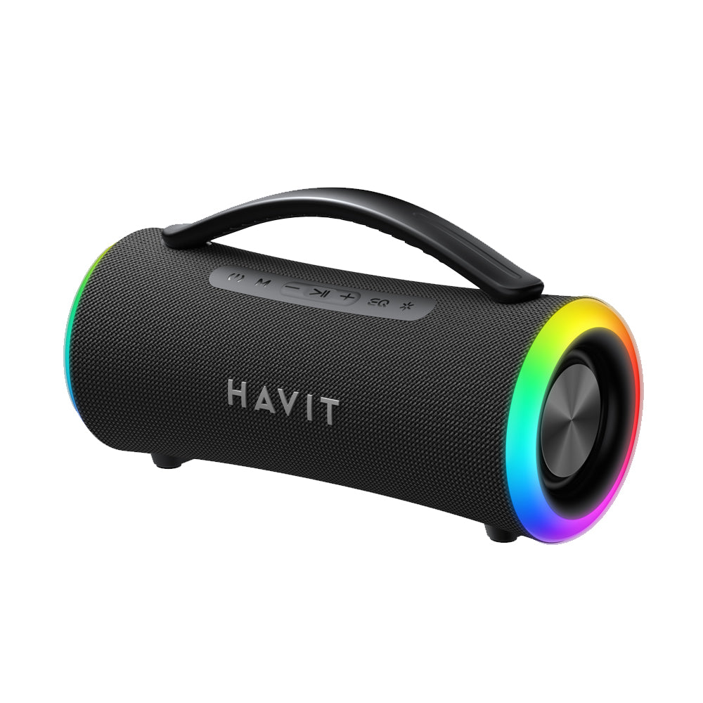 Prenosný Bluetooth reproduktor HAVIT SK834BT, 2 x 5W, RGB, Vodotesný, Čierny