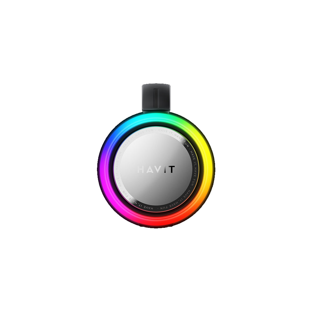 Prenosný Bluetooth reproduktor HAVIT SK834BT, 2 x 5W, RGB, Vodotesný, Čierny