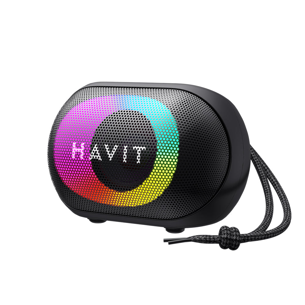 Prenosný Bluetooth reproduktor HAVIT SK885BT, 8W, RGB, Vodotesný, Čierny