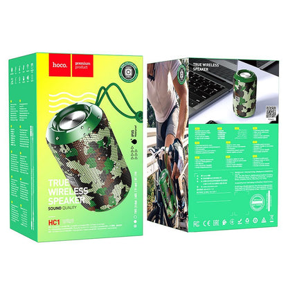 Prenosný Bluetooth reproduktor HOCO HC1, 5W, TWS, Vodotesný, Maskáč