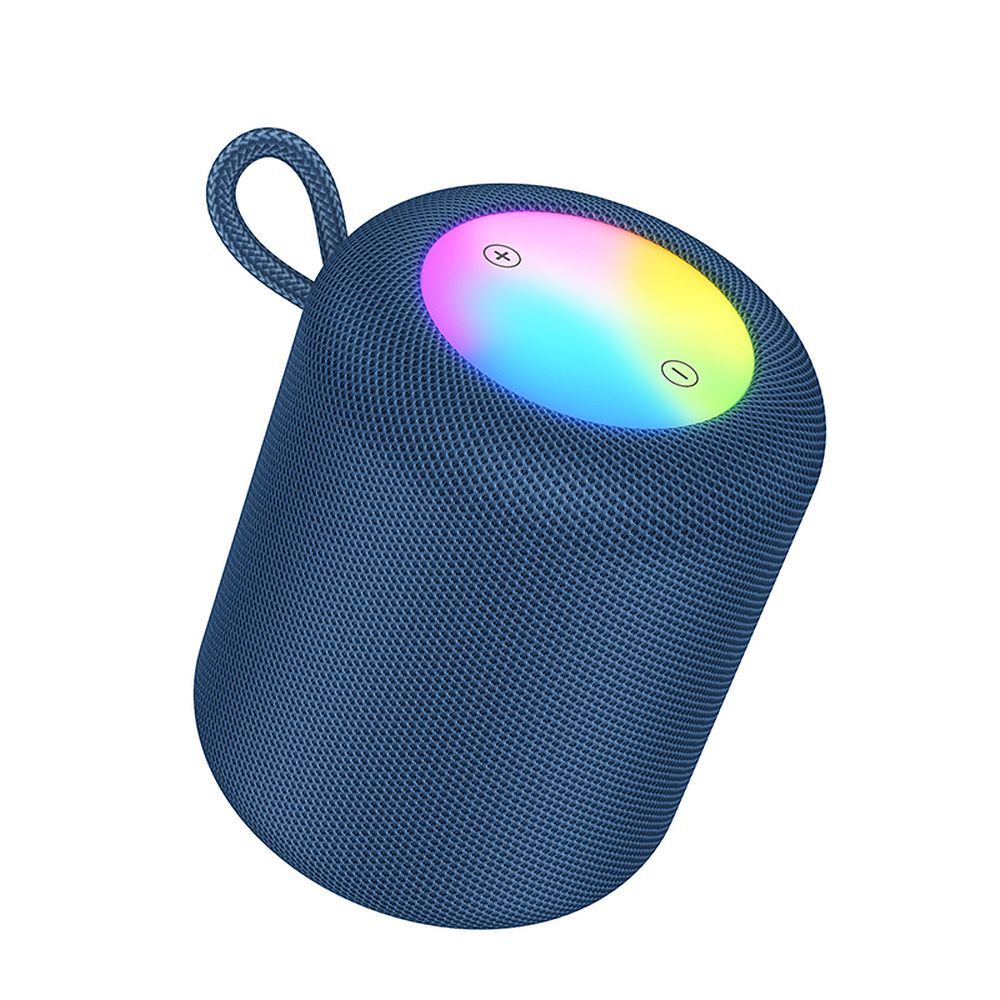 Prenosný Bluetooth reproduktor HOCO HC30, 5W, TWS, RGB, Modrý