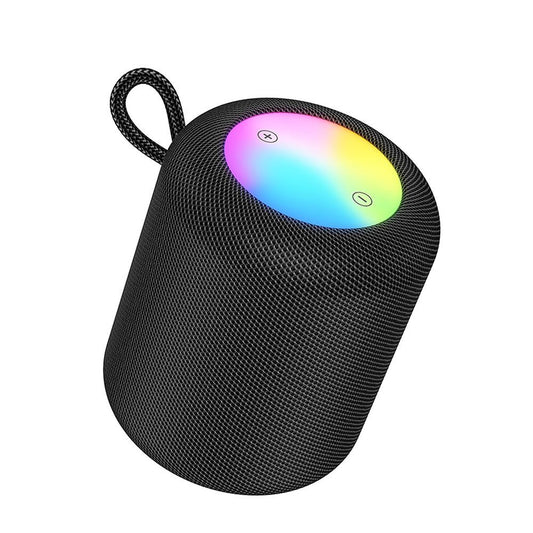 Prenosný Bluetooth reproduktor HOCO HC30, 5W, TWS, RGB, čierny