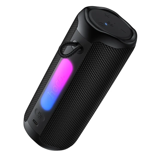 Prenosný Bluetooth reproduktor HOCO HC50, 8W, TWS, RGB, vodotesný, čierny