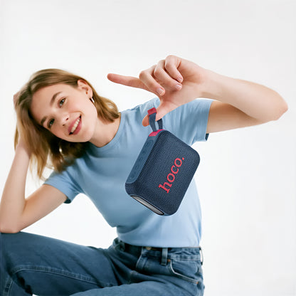 Prenosný Bluetooth reproduktor HOCO HC31, 10W, TWS, RGB, Vodotesný, Námornícka modrá