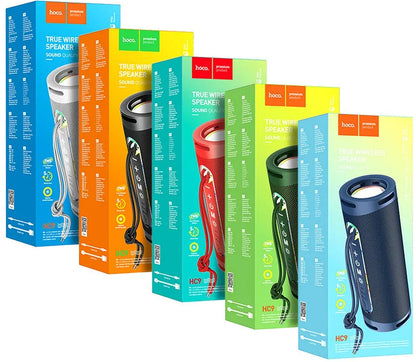 Prenosný Bluetooth reproduktor HOCO HC9 Dazzling Pulse Sports, 10W, TWS, RGB, Modrý