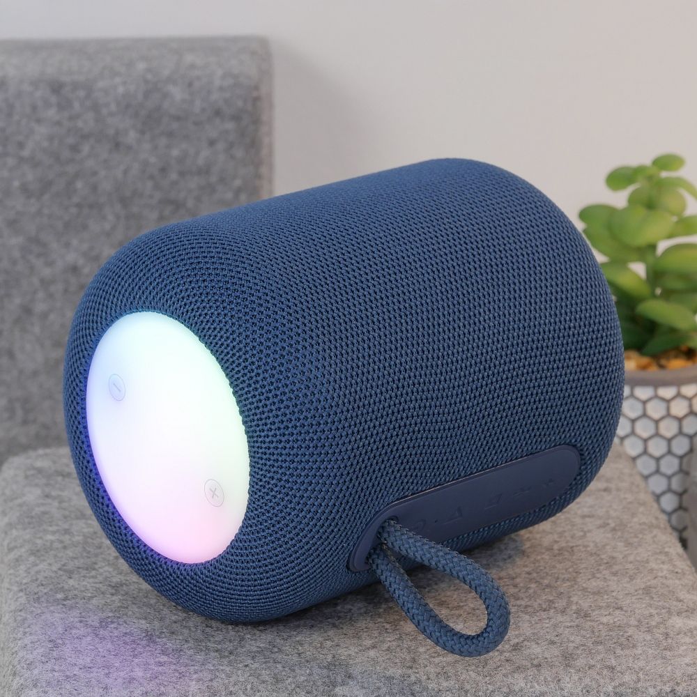 Prenosný Bluetooth reproduktor HOCO HC30, 5W, TWS, RGB, Modrý
