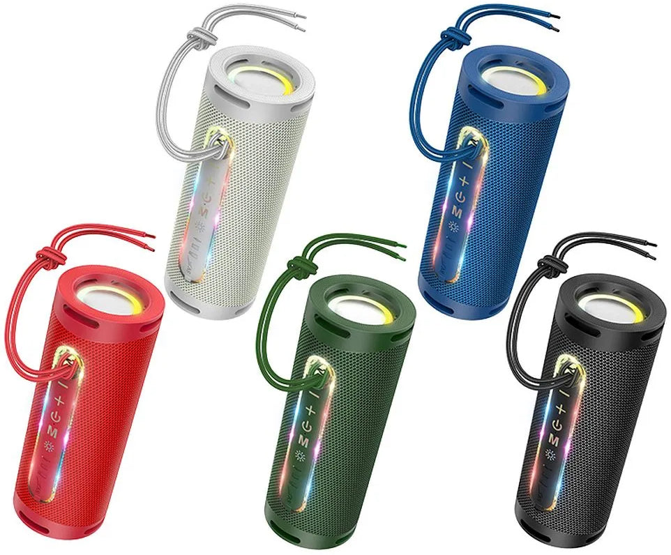 Prenosný Bluetooth reproduktor HOCO HC9 Dazzling Pulse Sports, 10W, TWS, RGB, Modrý