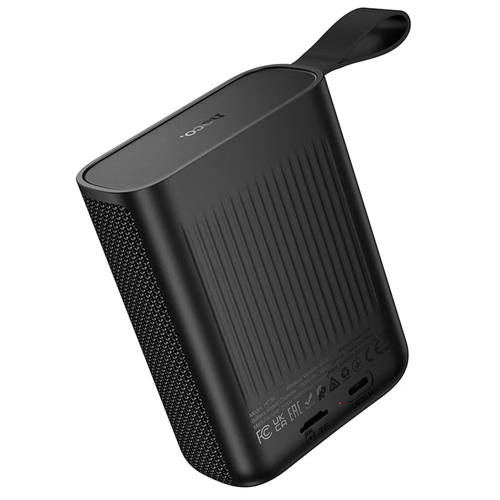 Prenosný Bluetooth reproduktor HOCO HC34, 5W, TWS, Vodotesný, Čierny