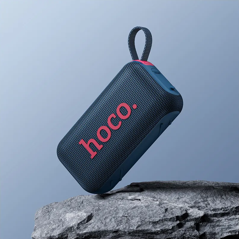 Prenosný Bluetooth reproduktor HOCO HC32, 2 x 10W, TWS, RGB, Námornícka modrá