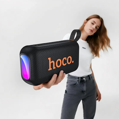 Prenosný Bluetooth reproduktor HOCO HC32, 2 x 10W, TWS, RGB, čierny
