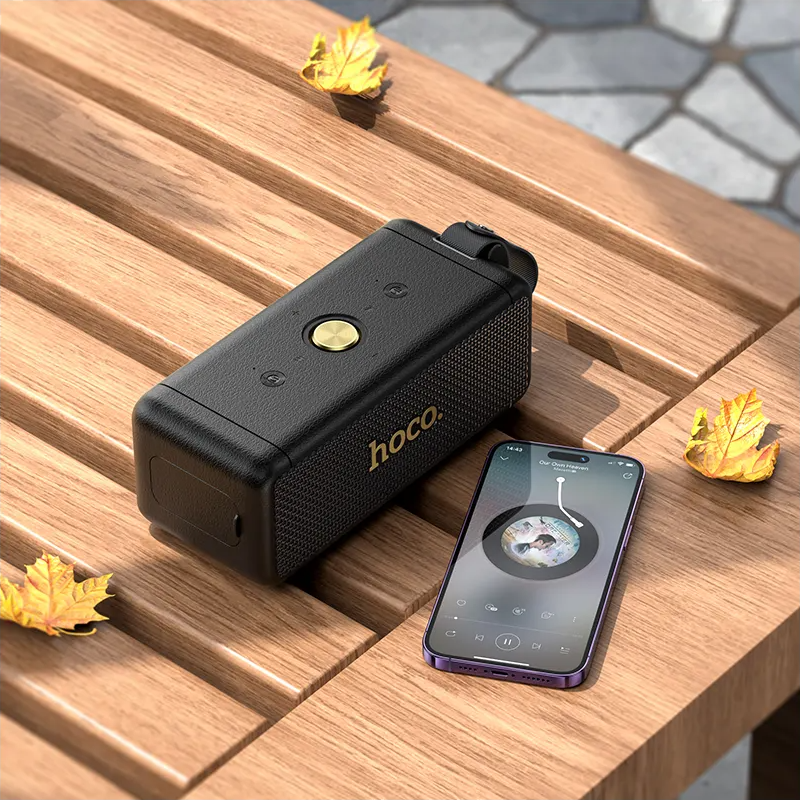 Prenosný Bluetooth reproduktor HOCO HT1 Pro, 2 x 8W, TWS, čierny