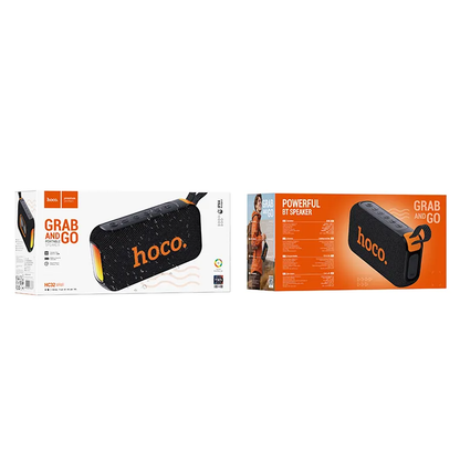 Prenosný Bluetooth reproduktor HOCO HC32, 2 x 10W, TWS, RGB, čierny