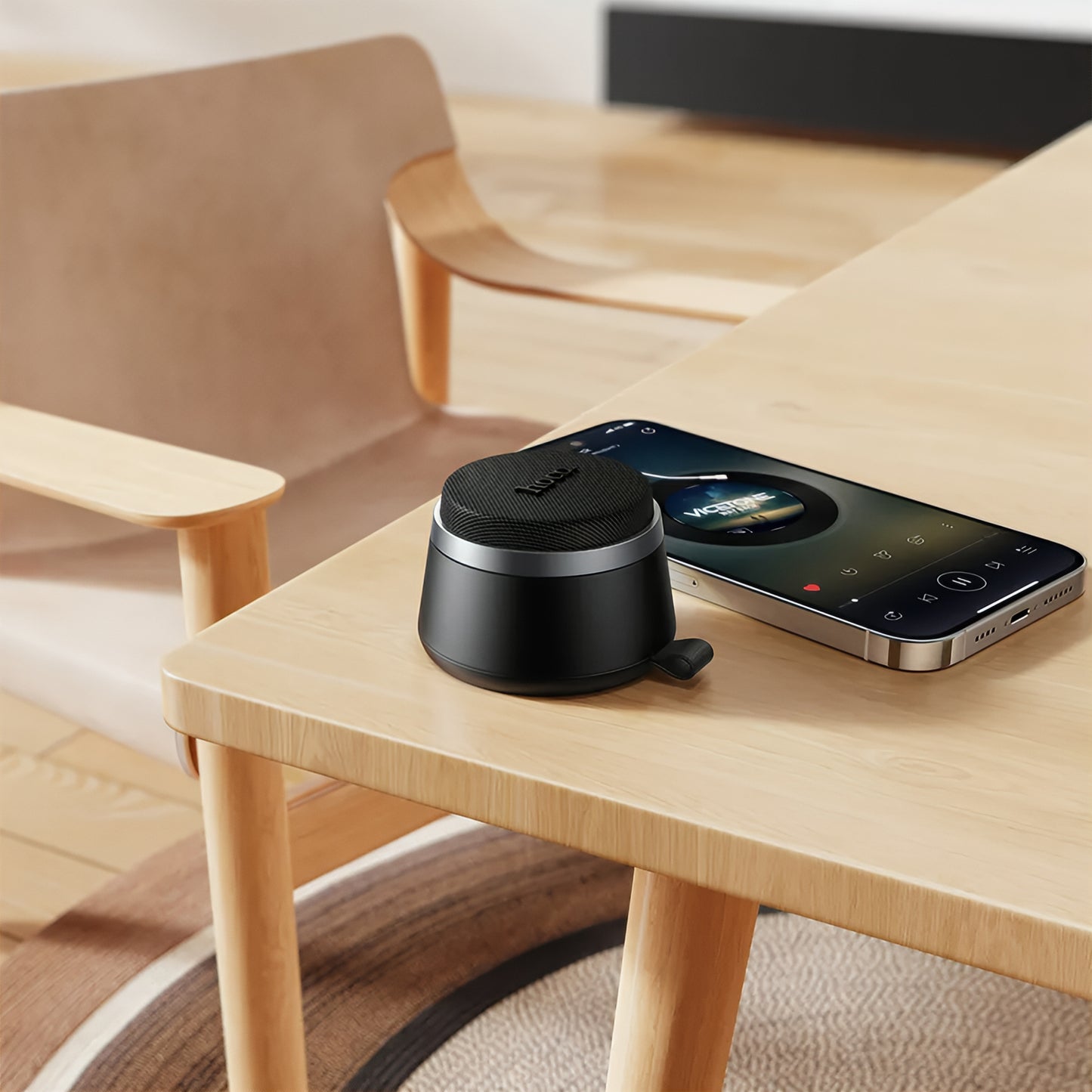 Prenosný Bluetooth reproduktor HOCO HC43 Mini Magnetic, 8W, TWS, čierny