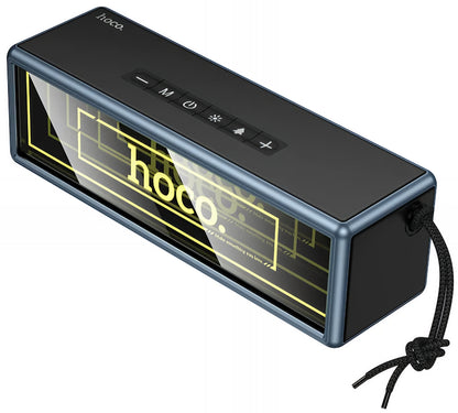 Prenosný Bluetooth reproduktor HOCO HC40, 2 x 10W, TWS, RGB, čierny