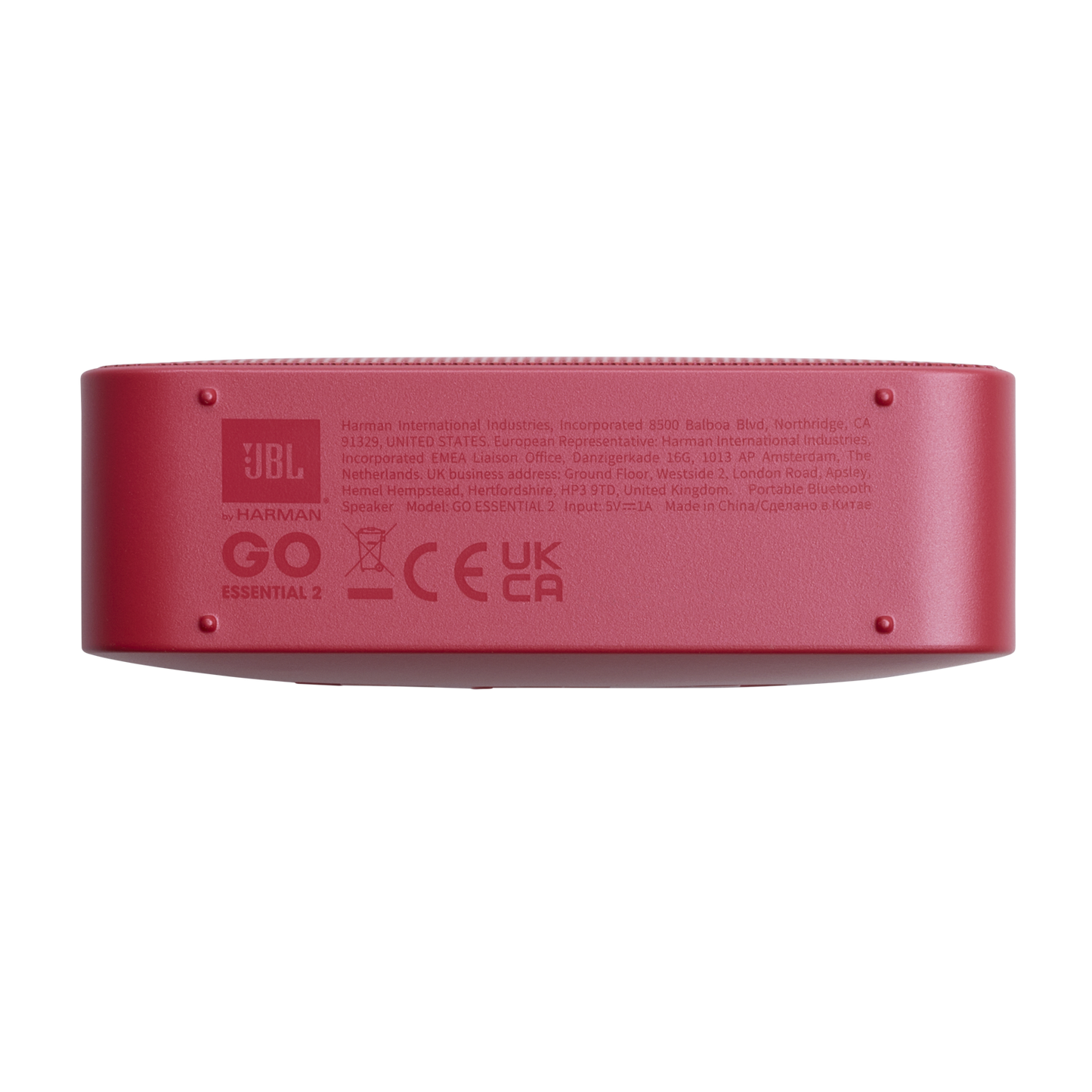 Prenosný Bluetooth reproduktor JBL Go Essential 2, 3.1W, Pro Sound, Vodotesný, Ružový JBLGOES2REDCN