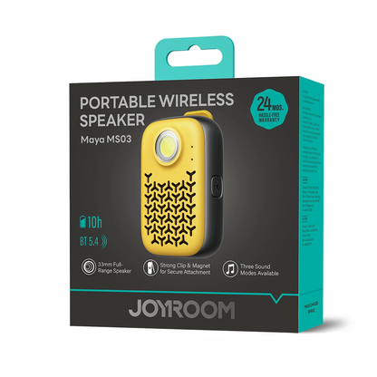 Prenosný Bluetooth reproduktor Joyroom Maya JR-MS03, 5W, Vodotesný, Žltý