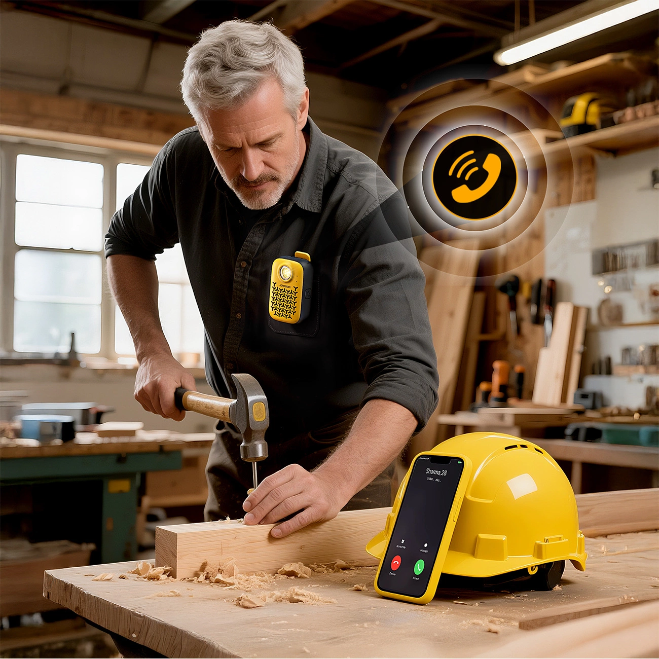 Prenosný Bluetooth reproduktor Joyroom Maya JR-MS03, 5W, Vodotesný, Žltý