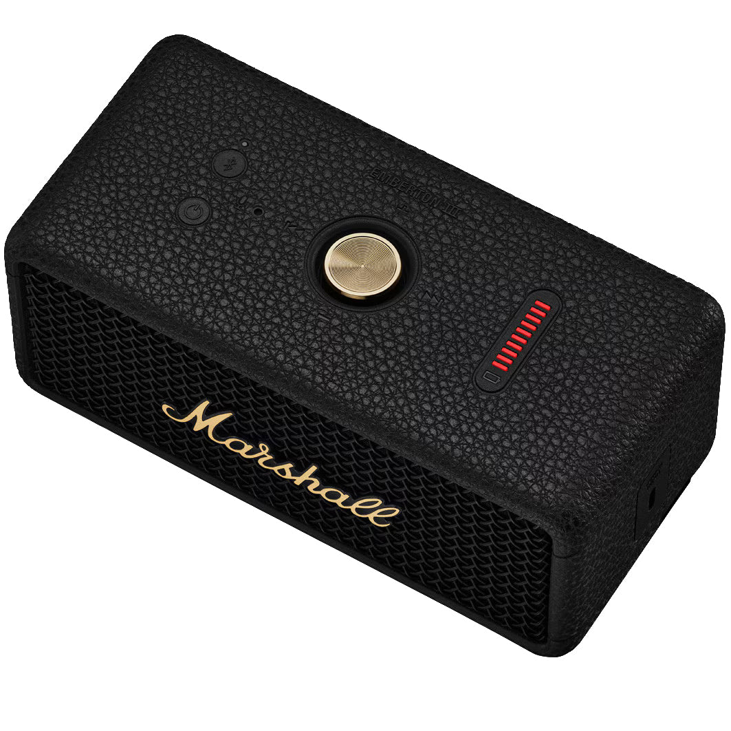 Prenosný Bluetooth reproduktor Marshall Emberton II, 20W, vodotesný, čierno-zlatý