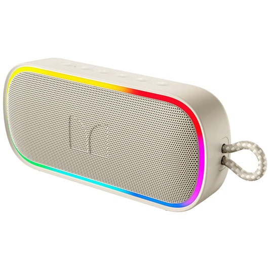 Prenosný Bluetooth reproduktor Monster S150 Plus, 40W, TWS, RGB, vodotesný, svetlo krémový