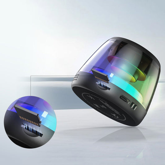 Prenosný Bluetooth reproduktor Monster Mag Flux, 5W, TWS, RGB, čierny