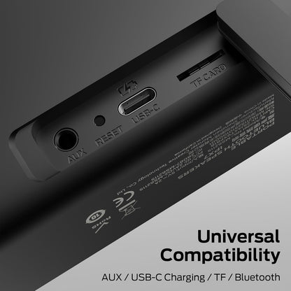 Prenosný Bluetooth reproduktor Monster S150 Plus, 40W, TWS, RGB, vodotesný, čierny