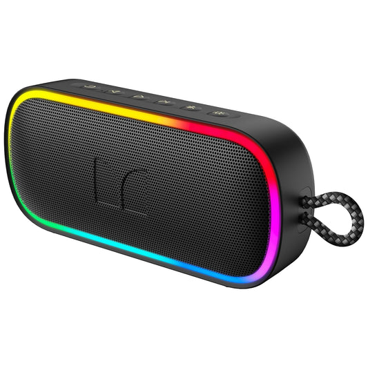 Prenosný Bluetooth reproduktor Monster S150 Plus, 40W, TWS, RGB, vodotesný, čierny