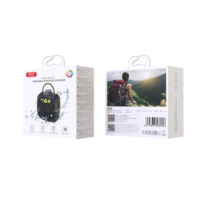 Prenosný Bluetooth reproduktor XO Design F77, TWS, RGB, Vodotesný, Čierny