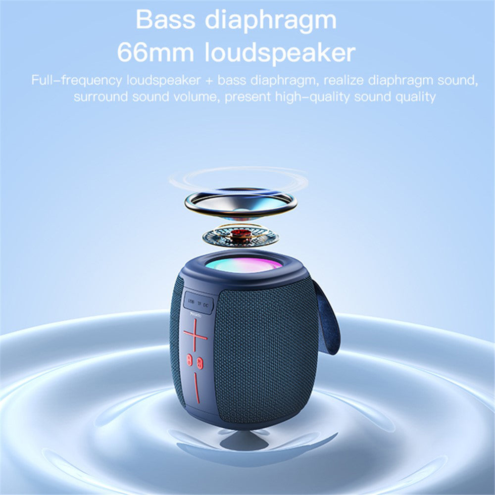 Prenosný Bluetooth reproduktor Yesido YSW14, 5W, RGB, Modrý