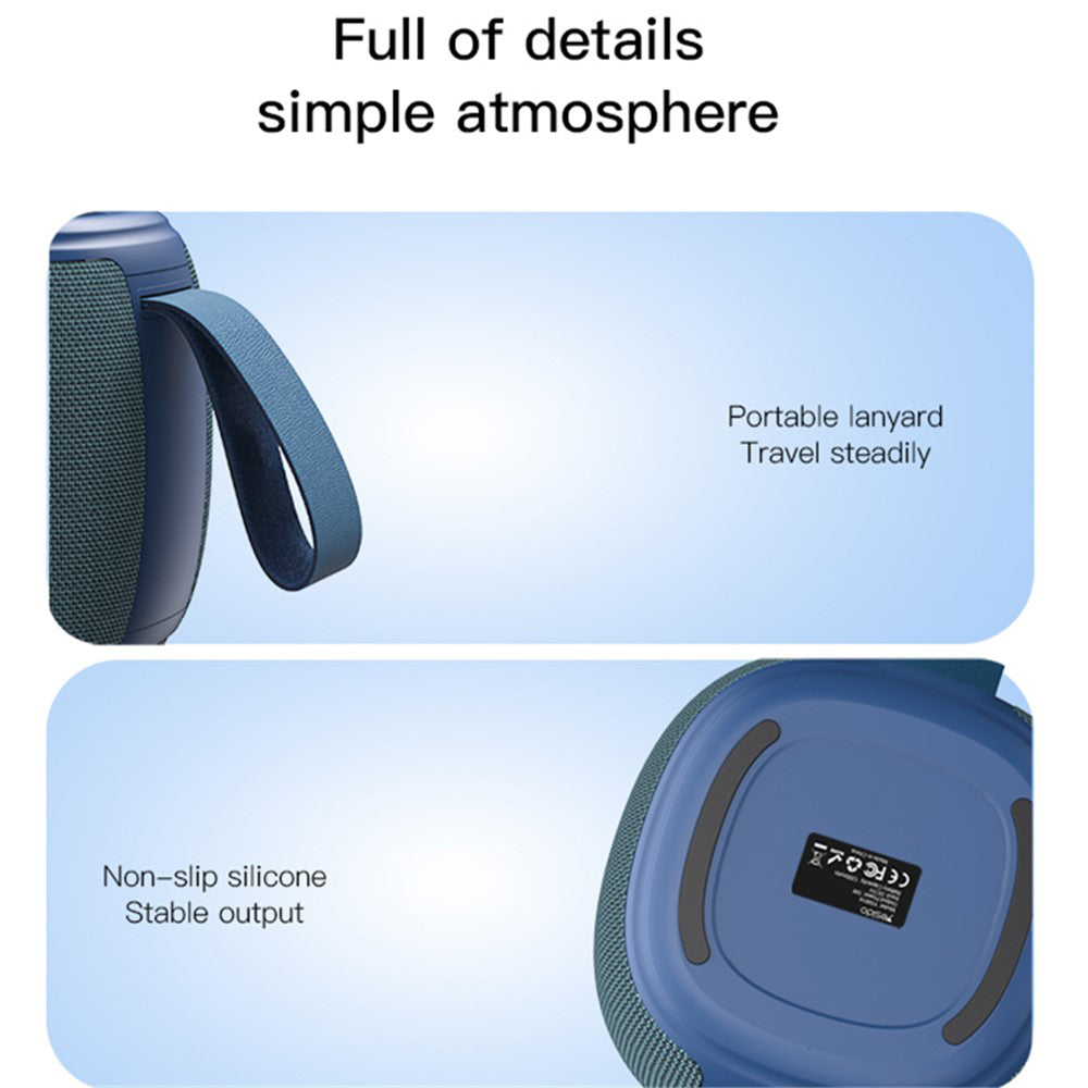 Prenosný Bluetooth reproduktor Yesido YSW14, 5W, RGB, Modrý