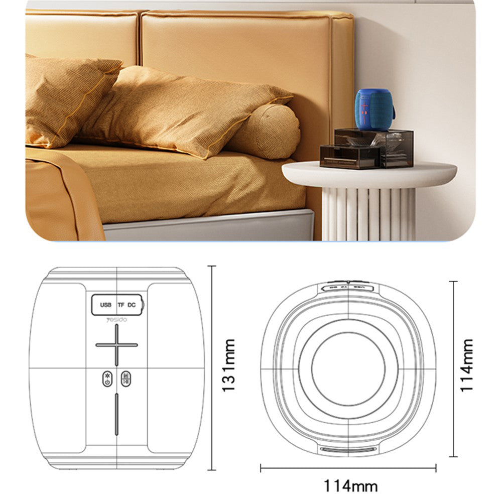 Prenosný Bluetooth reproduktor Yesido YSW14, 5W, RGB, Modrý