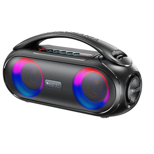 Prenosný Bluetooth reproduktor Yesido YSW19, 40W, RGB, Vodotesný, Čierny