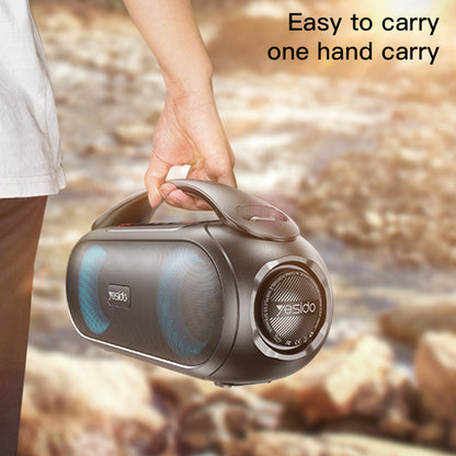 Prenosný Bluetooth reproduktor Yesido YSW19, 40W, RGB, Vodotesný, Čierny
