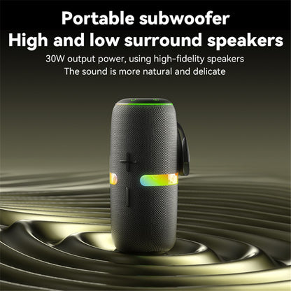 Prenosný Bluetooth reproduktor Yesido YSW22, 30W, RGB, Vodotesný, Čierny
