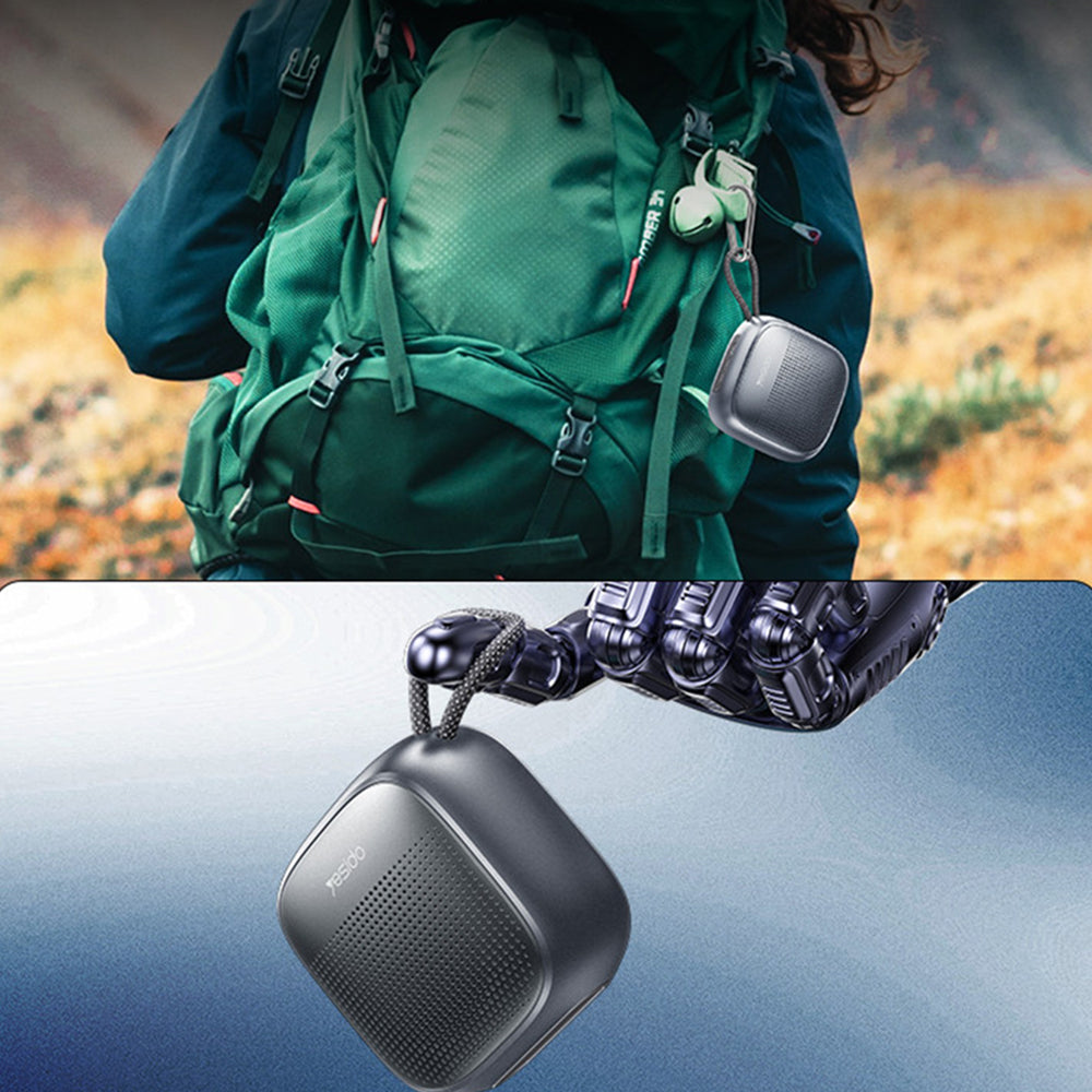 Prenosný Bluetooth reproduktor Yesido YSW24, 5W, Vodotesný, Čierny