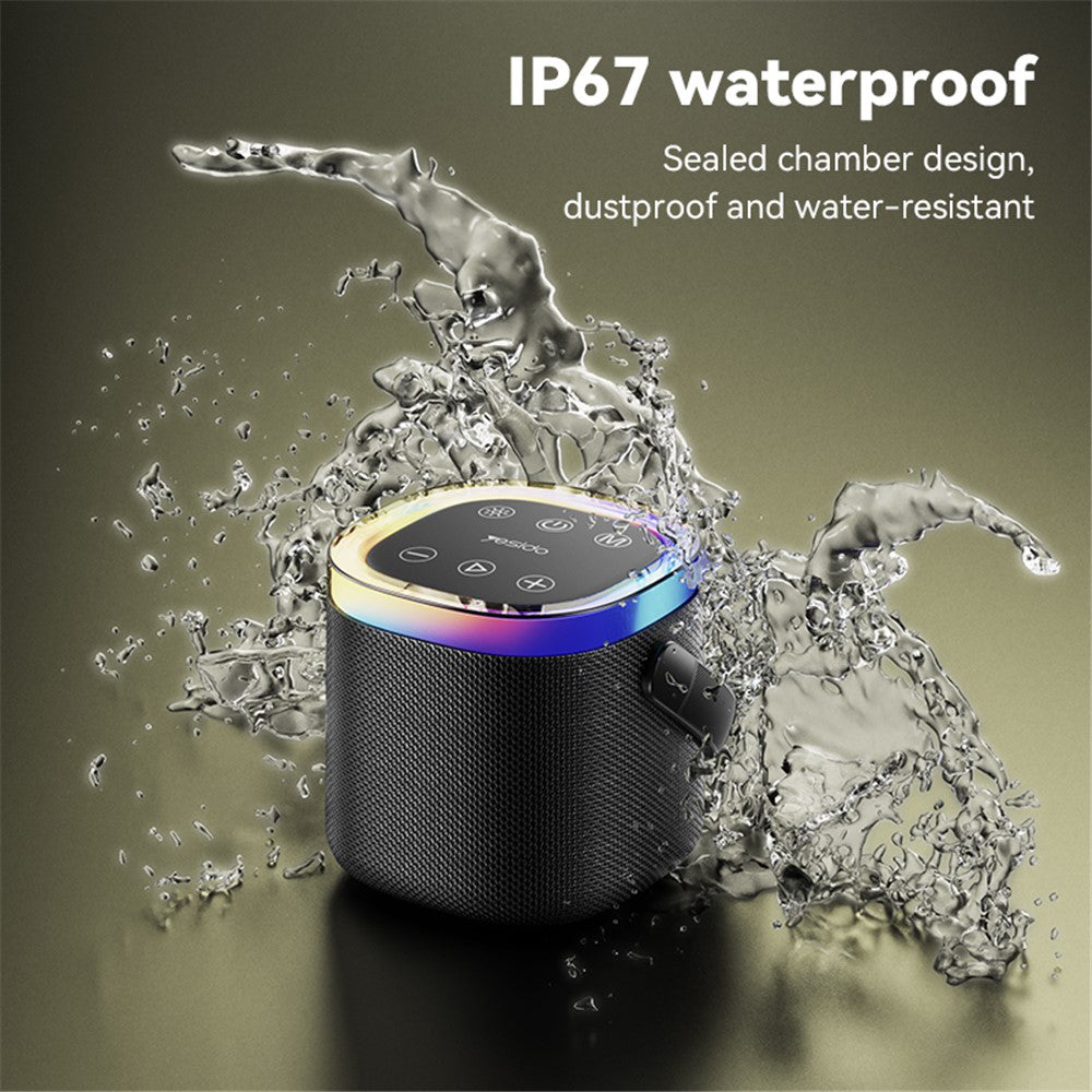 Prenosný Bluetooth reproduktor Yesido YSW25, 5W, RGB, čierny