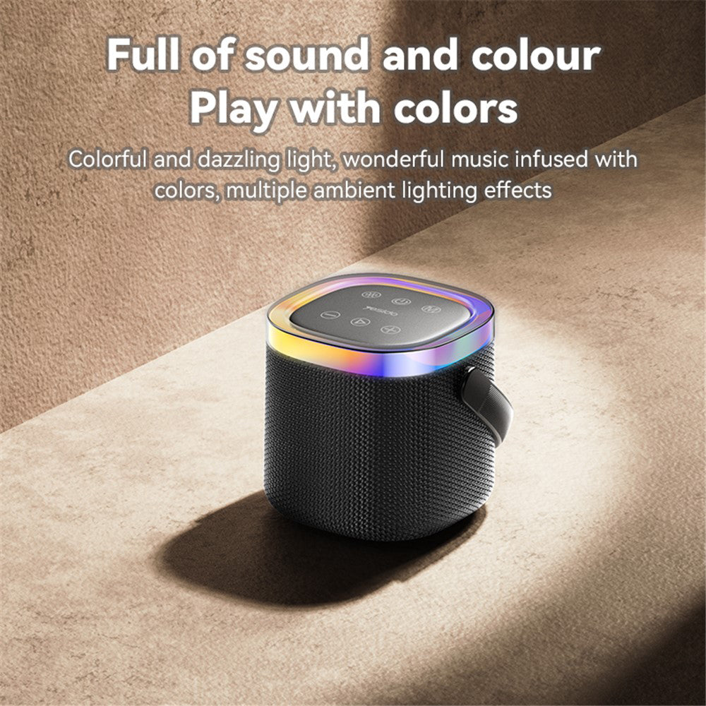 Prenosný Bluetooth reproduktor Yesido YSW25, 5W, RGB, čierny